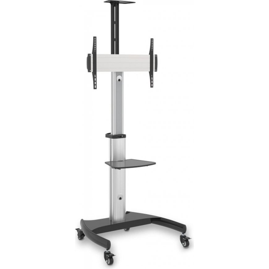 CONNECT IT Wheelie II mobile stand & holder for one screen 37" - 70", 30-year warranty, silver