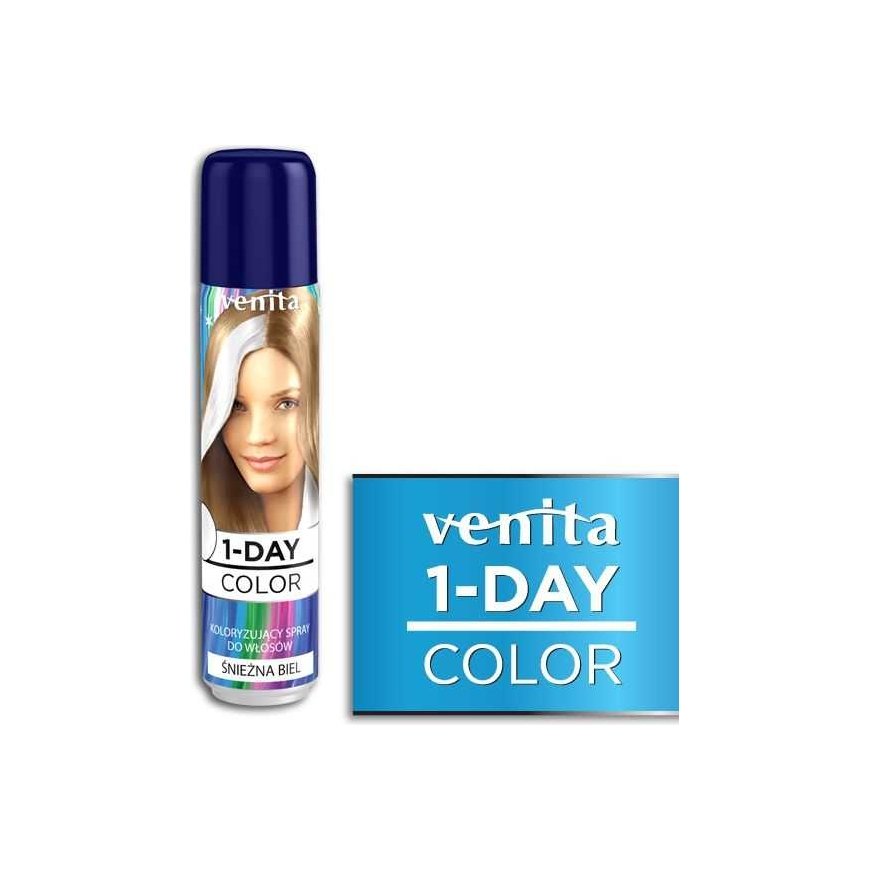 Venita 1-Day Color Hair Spray White 50ml – 2