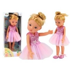 Lean Toys Roosa Nuku Kapi Komplekt koos Nukkude, Kleidide, Kingade, Aksessuaaridega