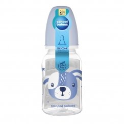CANPOL BABIES narrow neck bottle CUTE ANIMALS, 120 ml, 11/851_blu