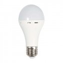 V-tac 9W LED lamp, E27, with battery, 4000K V-tac 9W LED lamp, E27, with battery, 4000K