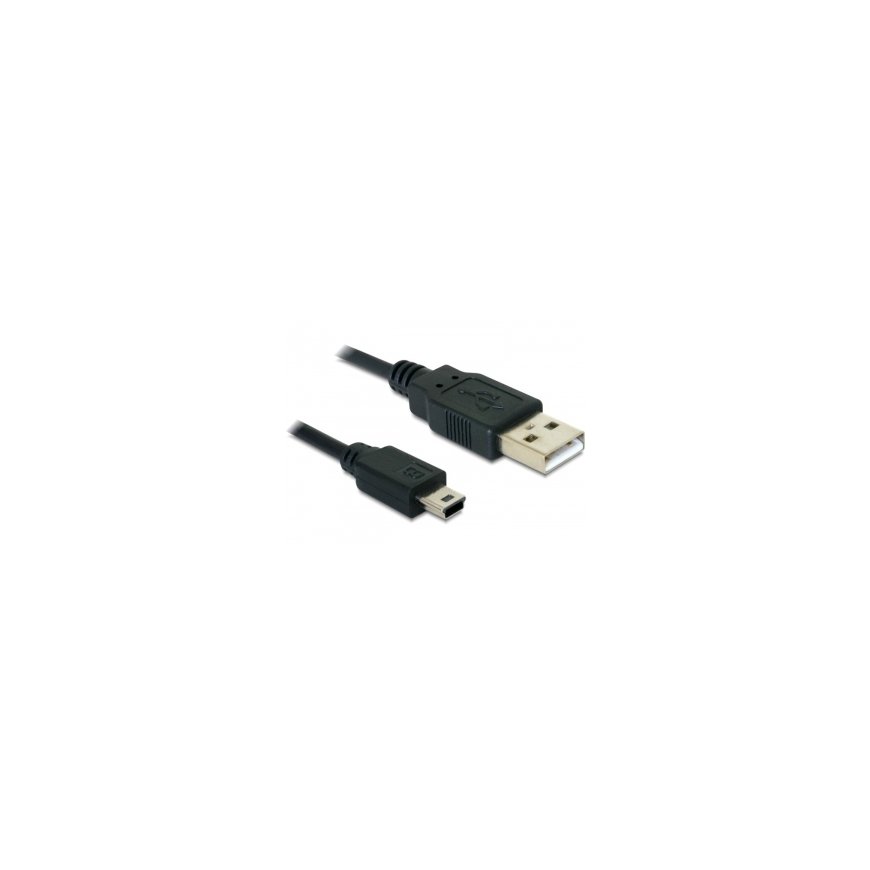 DeLOCK USB 2.0-A / USB mini-B 5pin - 0.70m USB-kaapeli 0,70 m USB A Mini-USB B musta