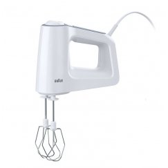 Braun HM 3135 WH Käsimikser 500 W Hall, Valge