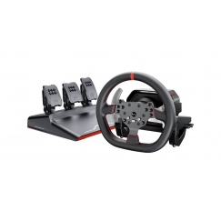 PXN-V10 Pro gaming set - steering wheel + pedals + mounting clamps (PC / PS4 / Xbox One / Xbox Series X S)