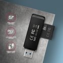Axagon CRE-S2N kortelių skaitytuvas USB 3.2 Gen 1 (3.1 Gen 1) Type-A Juoda