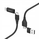 Hama 00201537 USB kabelis USB 2.0 1,5 m USB A/USB C USB C/Micro-USB B Juoda Hama 00201537 USB kabelis USB 2.0 1,5 m USB A/USB C USB C/Micro-USB B Juoda