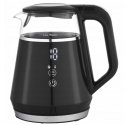 Glass electric kettle 1.0 L (black), 1100W, 1712, KAMILLE Glass electric kettle 1.0 L (black), 1100W, 1712, KAMILLE