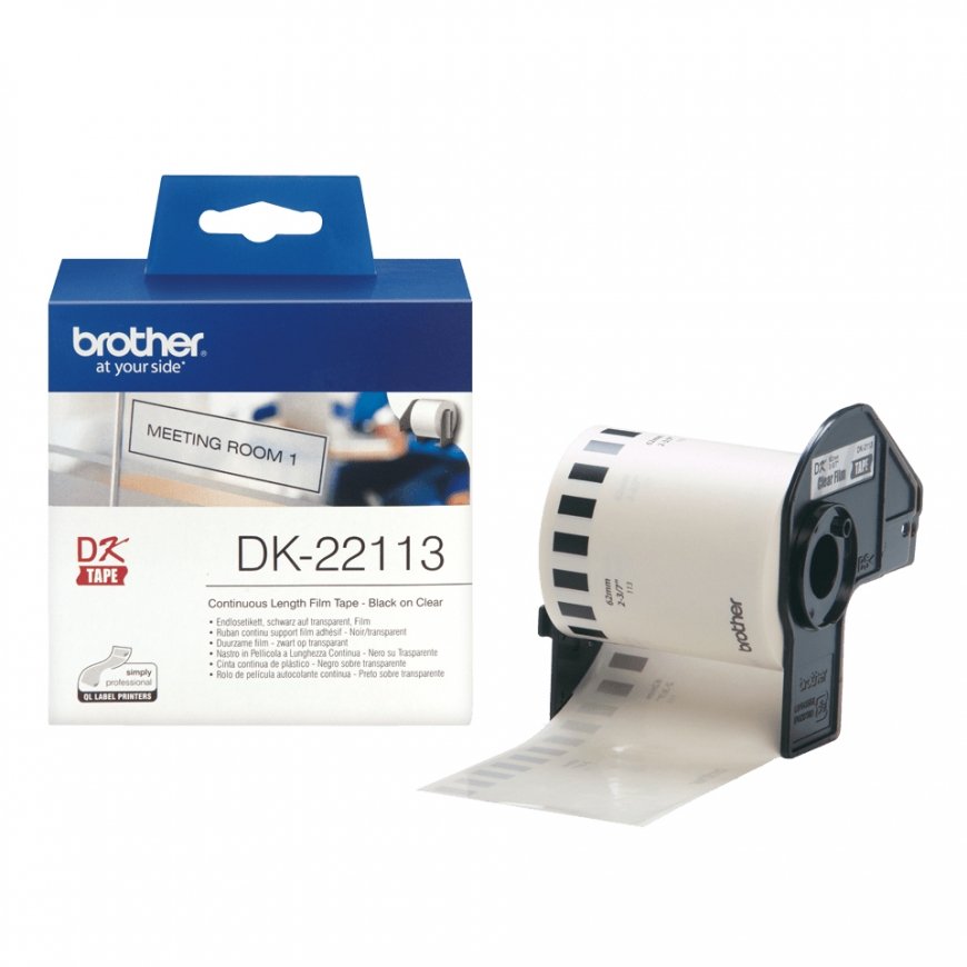 Brother DK-22113 marķēšanas lenta Melns uz