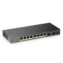 Zyxel GS1100-10HP v2 Hallitsematon Gigabit Ethernet (10/100/1000) Power over Ethernet -tuki musta