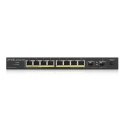 Zyxel GS1100-10HP v2 Ne-valdomas Gigabit Ethernet (10/100/1000) Maitinimas per Eternetą (PoE) Juoda