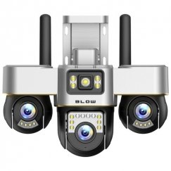 BLOW WiFi -kamera kolmella vaihdettavalla objektiivilla, 6MP, V-BP36, musta