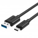 UNITEK Y-C474BK USB-kaabel USB 3.2 Gen 1 (3.1 Gen 1) 1 m USB A USB C Must