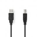 Nedis CCGL60100BK10 USB-kaabel USB 2.0 1 m USB A USB B Must Nedis CCGL60100BK10 USB-kaabel USB 2.0 1 m USB A USB B Must
