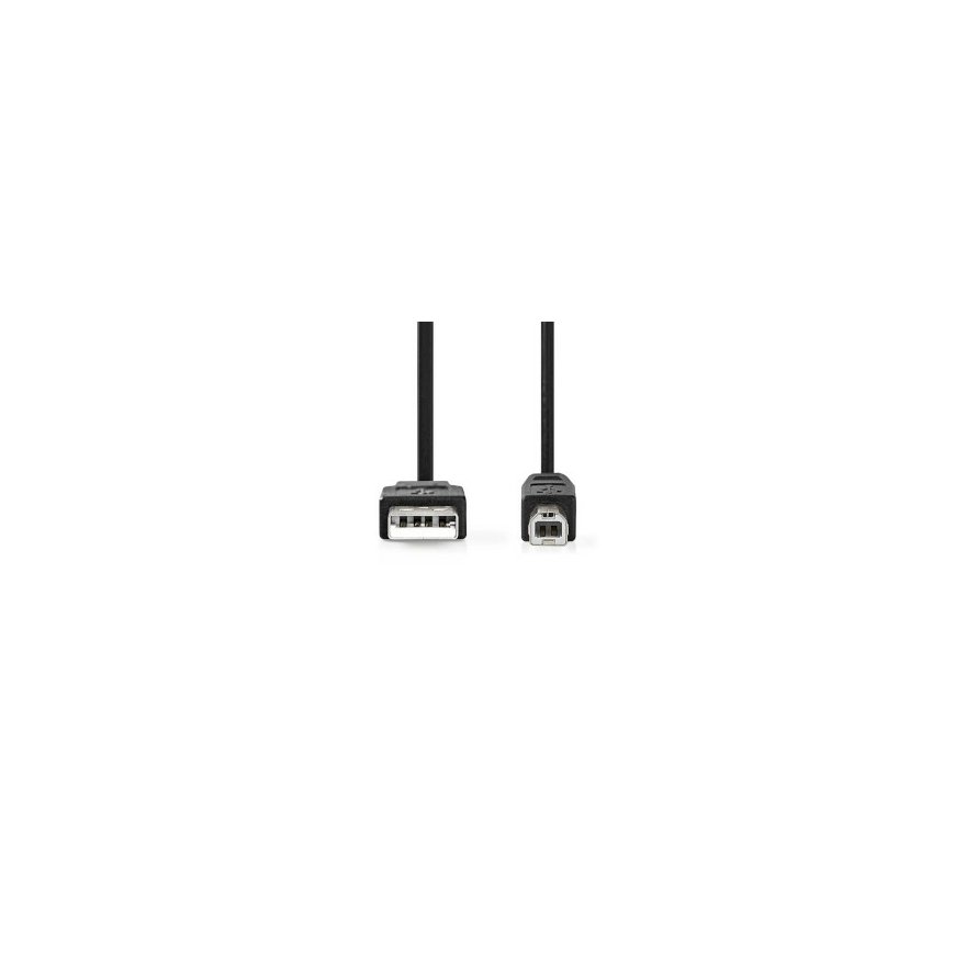 Nedis CCGL60100BK10 USB-kaabel USB 2.0 1 m USB A USB B Must – 2