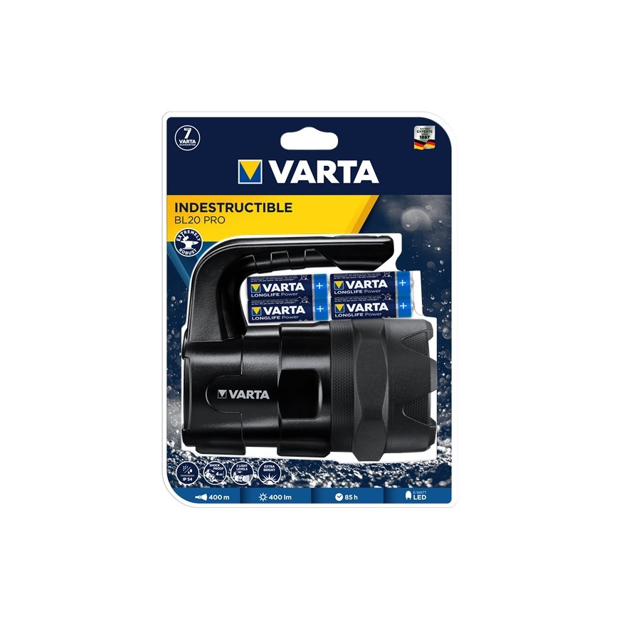 Varta INDESTRUCTIBLE BL20 PRO Черный Ручной фонарик LED – 3