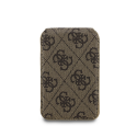 Guess PU 4G Mirror MagSafe Cardslot Stand Brown Guess PU 4G Mirror MagSafe Cardslot Stand Brown