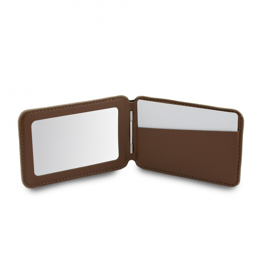 Guess PU 4G Mirror MagSafe Cardslot Stand Brown – 5