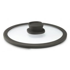 BergHOFF 3950323 kattilan kansi Pyöreä musta, Läpinäkyvä