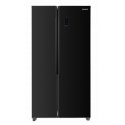 Heinner HSBS-HM442NFGBKE++ side-by-side refrigerator Freestanding 442 L Black Heinner HSBS-HM442NFGBKE++ side-by-side refrigerator Freestanding 442 L Black