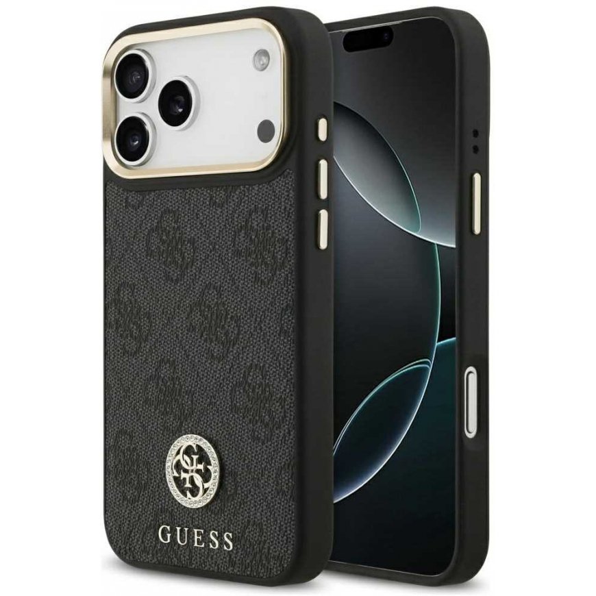 Guess 4G Script MagSafe-suojakuori iPhone 17 Pro:lle, musta – 2
