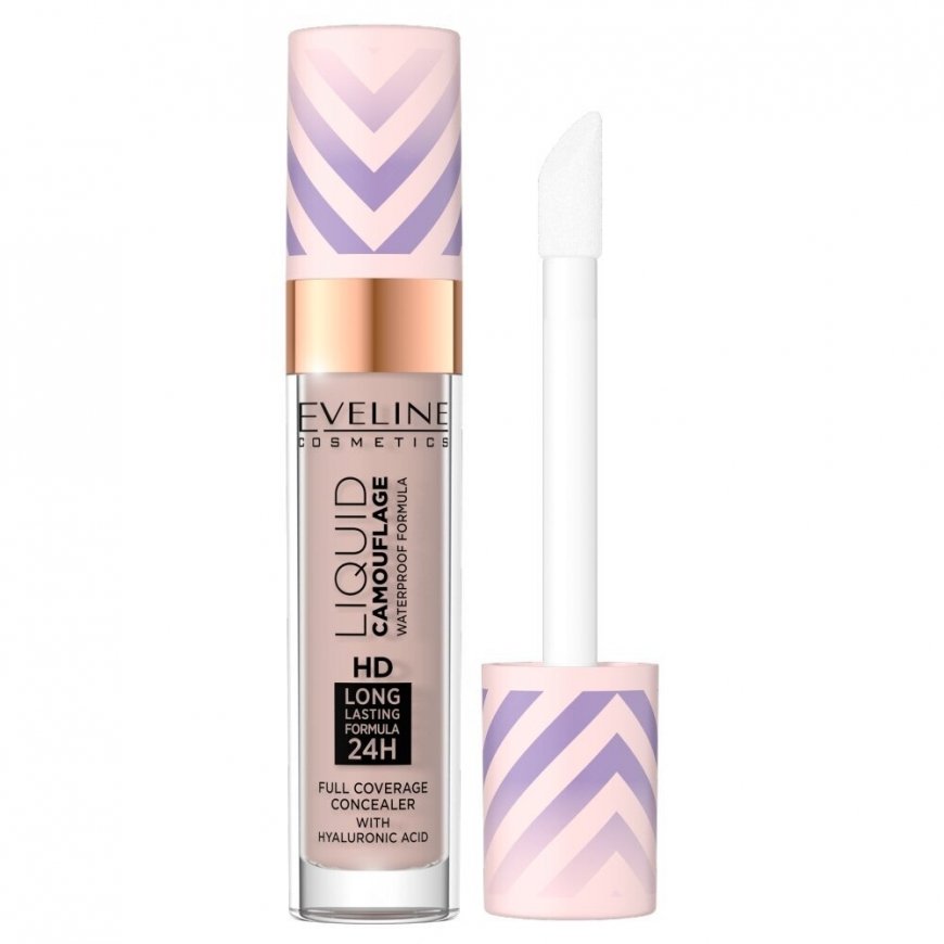 Eveline Cosmetics Liquid Camouflage HD Full Coverage Concealer 04 Light Almond, 7.5 ml – 2