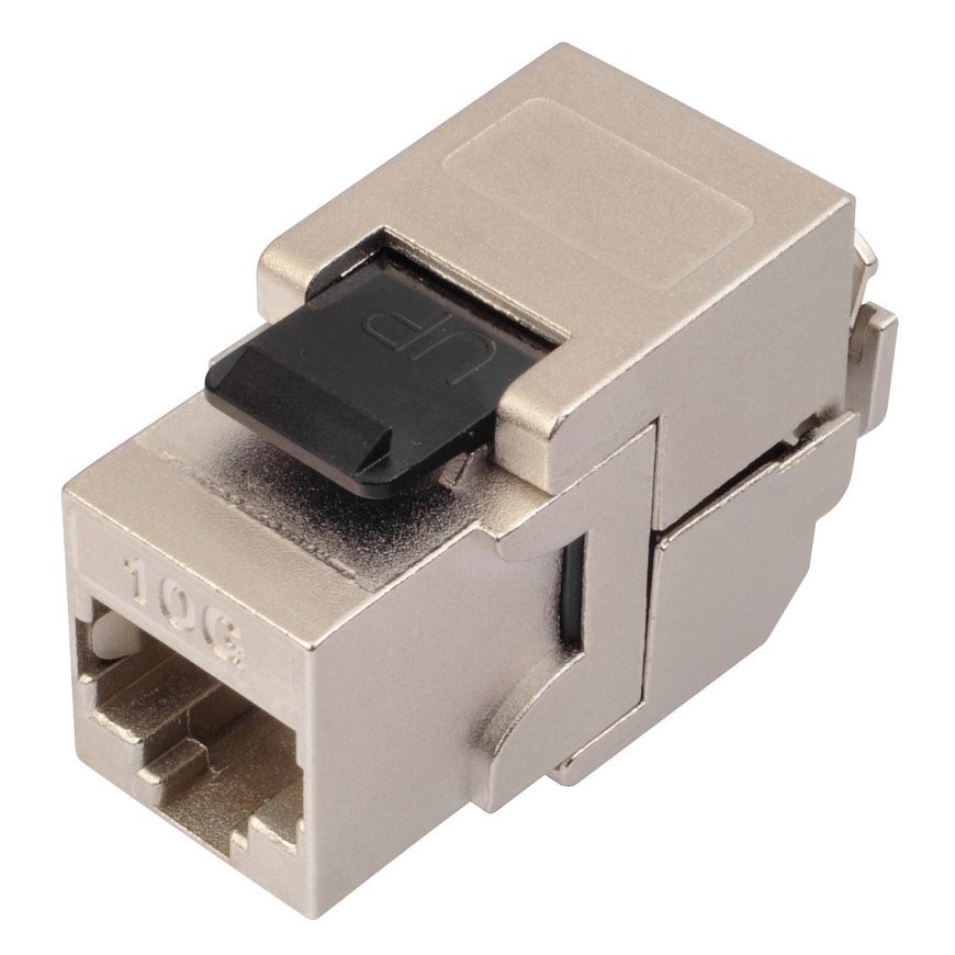 Solarix 10G itsekätkevä Keystone CAT6A STP RJ45 SXKJ-10G-STP-BK-SA – 2