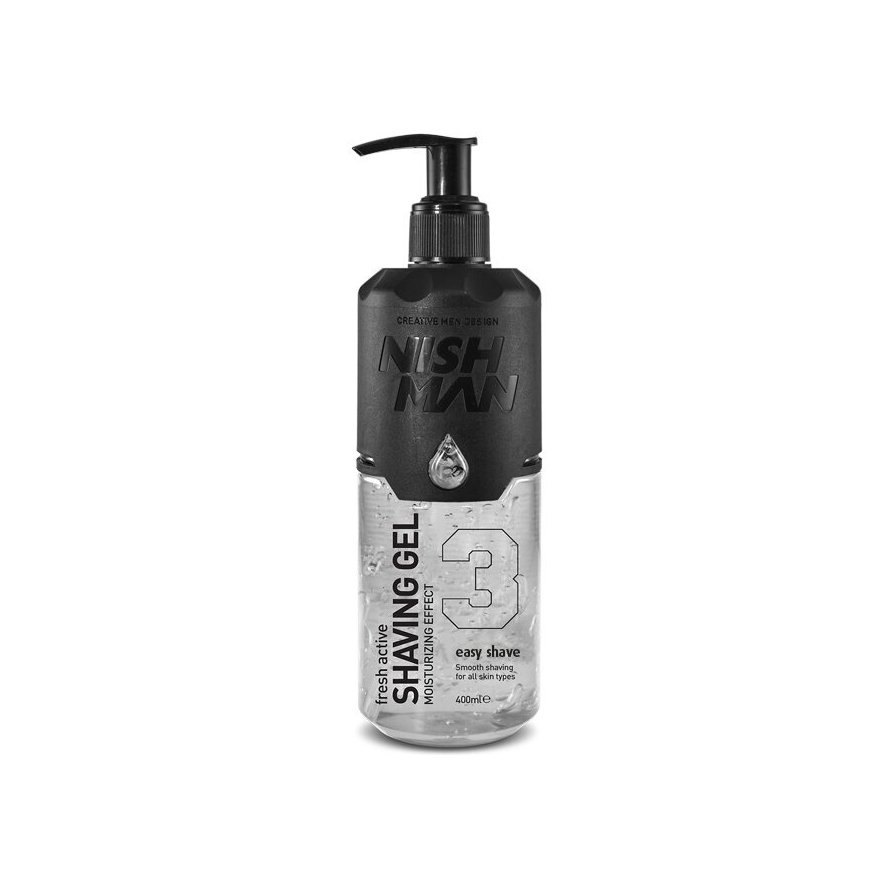 Nishman Shaving Gel 3 Fresh Active Easy Shave 400ml – 2