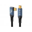PremiumCord USB4™ Version2.0 80Gbps 16K@60Hz 240W Thunderbolt 3 and 4 cable 1.2m curved PremiumCord USB4™ Version2.0 80Gbps 16K@60Hz 240W Thunderbolt 3 and 4 cable 1.2m curved