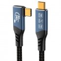 PremiumCord USB4™ Version2.0 80Gbps 16K@60Hz 240W Thunderbolt 3 ir 4 kabelis 1.2m kreivă PremiumCord USB4™ Version2.0 80Gbps 16K@60Hz 240W Thunderbolt 3 ir 4 kabelis 1.2m kreivă