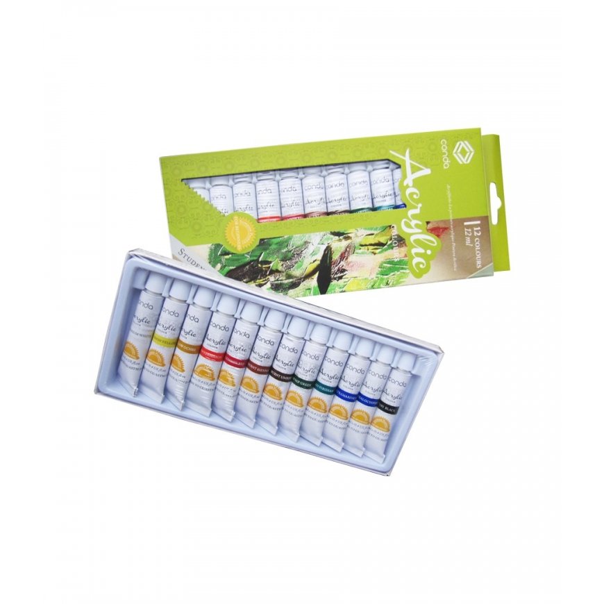 Acrylic Paints CONDA, 12 colors, 12 ml – 2