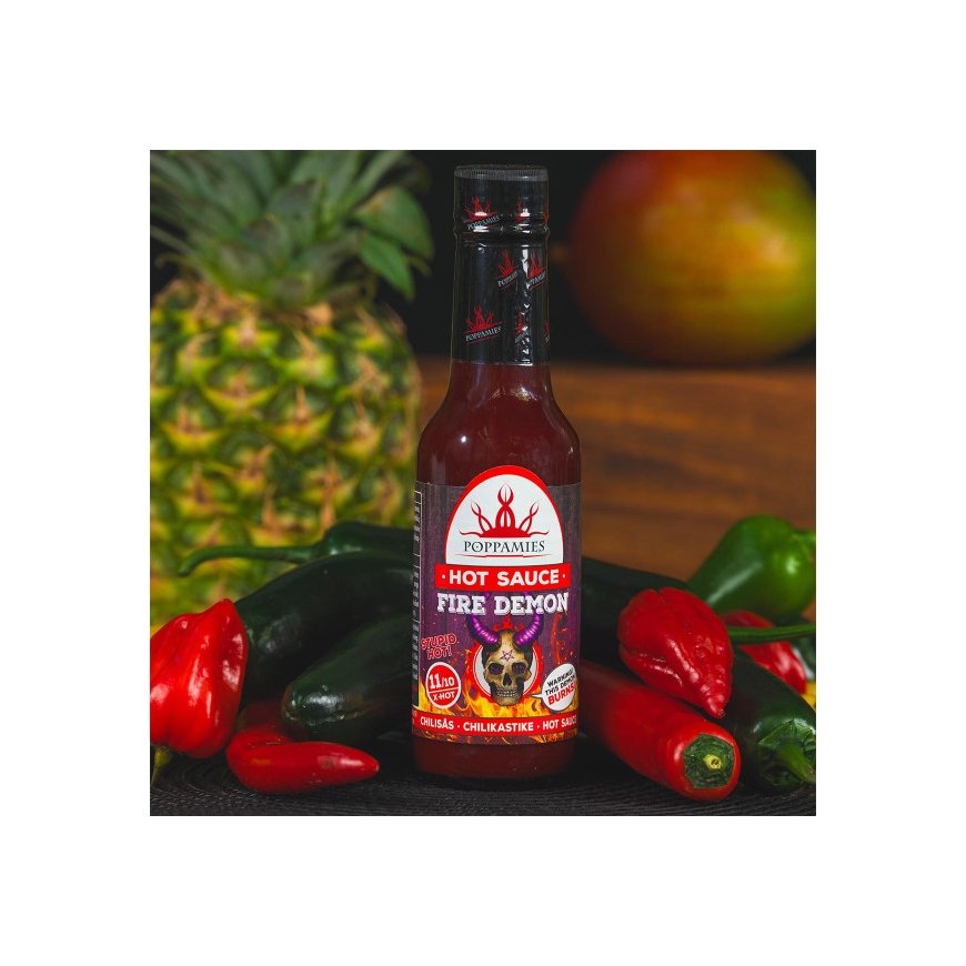 Aštriausais Poppamies mērce "Fire Demon", 150ml.