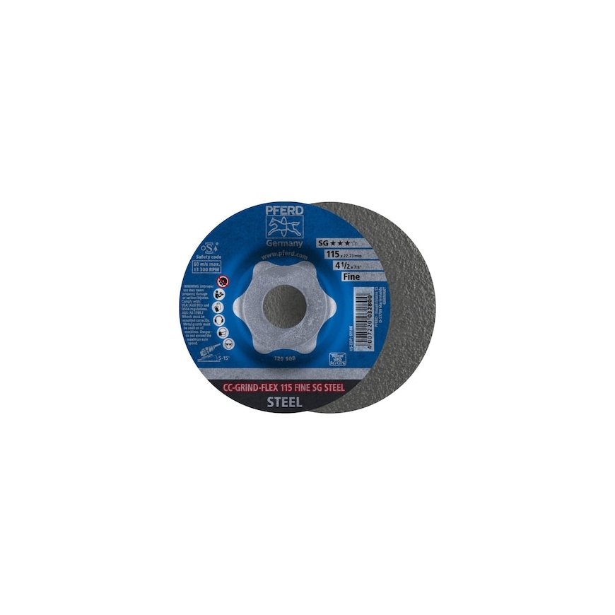 Hioituslevy PFERD CC-GRIND 115 STEEL
