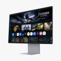 Samsung M90SF monitori 81,3 cm (32") 3840 x 2160 pikseļi 4K Ultra HD OLED Sudrabs