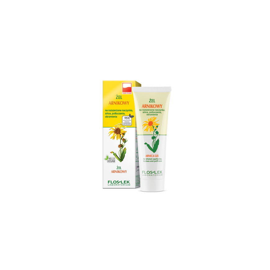 Floslek Arnica gēls paplašinātajiem kapilāriem, sasitumiem