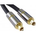 Оптический аудиокабель «PremiumCord» «Toslink», OD: 7 мм, дизайн из золотого металла + 0,5 м нейлона Оптический аудиокабель «PremiumCord» «Toslink», OD: 7 мм, дизайн из золотого металла + 0,5 м нейлона