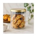 Glass container for food 650 ml with lid and silicone seal