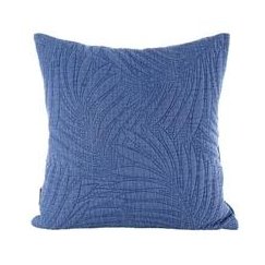 Eurofirany Premium STONE / 1 stonewashed fabric pillowcase, quilted by hot pressing, 45X45 cm, color: blue