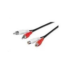 Kabeli PremiumCord RCA (Cinch) x2 - RCA (Cinch) x2 2m musta (kjackcmf2-2)