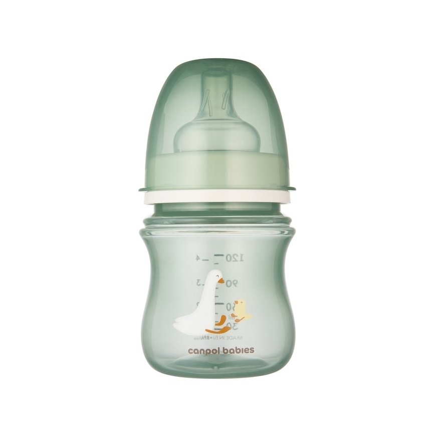 CANPOL BABIES Anti-Colic Baby Bottle 120 ml PP EasyStart GOOSE, 35/244