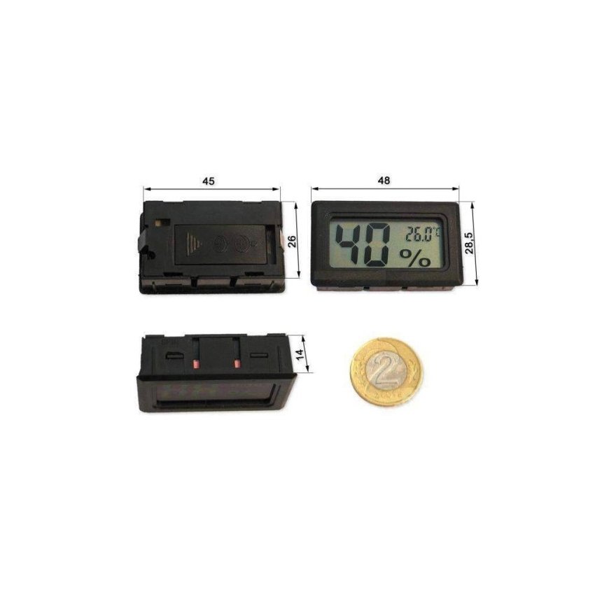 Oem FY-11 LCD termometrs un higrometrs