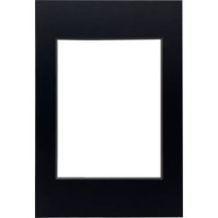 Focus Passepartout Black Photo Frame w. Black Core 40x50/30x40