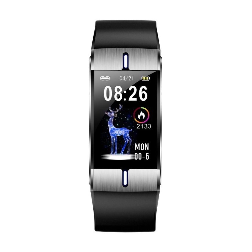 MaxCom FW34 TFT Fizinio aktyvumo stebėjimo apyrankė 2,64 cm (1.04") IP68 Sidabras – 2