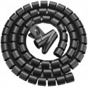 Unitek Spiral Cable Organizer, 25 meters, 22 mm diameter, black Unitek Spiral Cable Organizer, 25 meters, 22 mm diameter, black