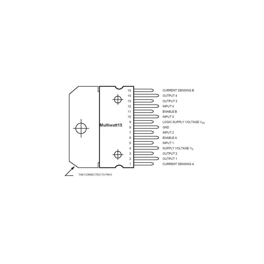 OEM Two-Channel Motor Controller - L298N - H Bridge - SIP-15 – 2