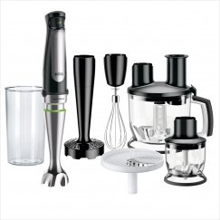 Braun MQ 7087X 1,2 l Saumikser 1000 W Must, Roostevaba teras