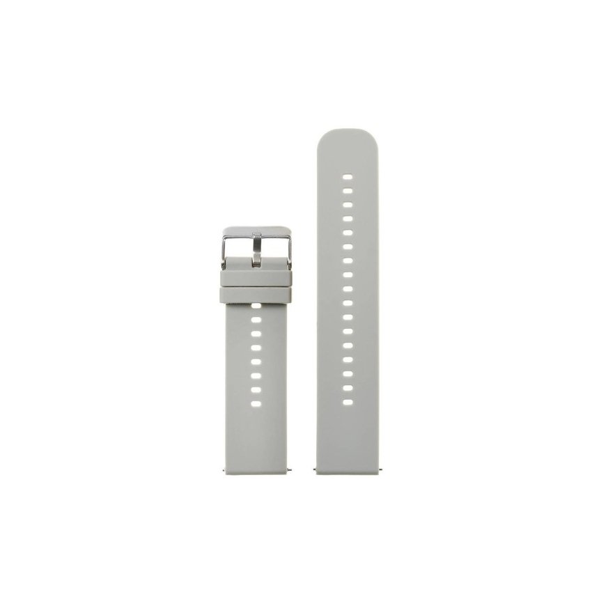 Pacific Guminis apyrankė U27 laikrodzim - gaiši pelēka/sudraba - 18mm – 2