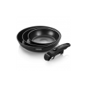 Haeger PA-C04.021A Easy Fit Pans frying pan set with removable handle 3pcs Haeger PA-C04.021A Easy Fit Pans frying pan set with removable handle 3pcs