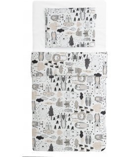 Familon Guys Organic baby duvet cover set, cocoa