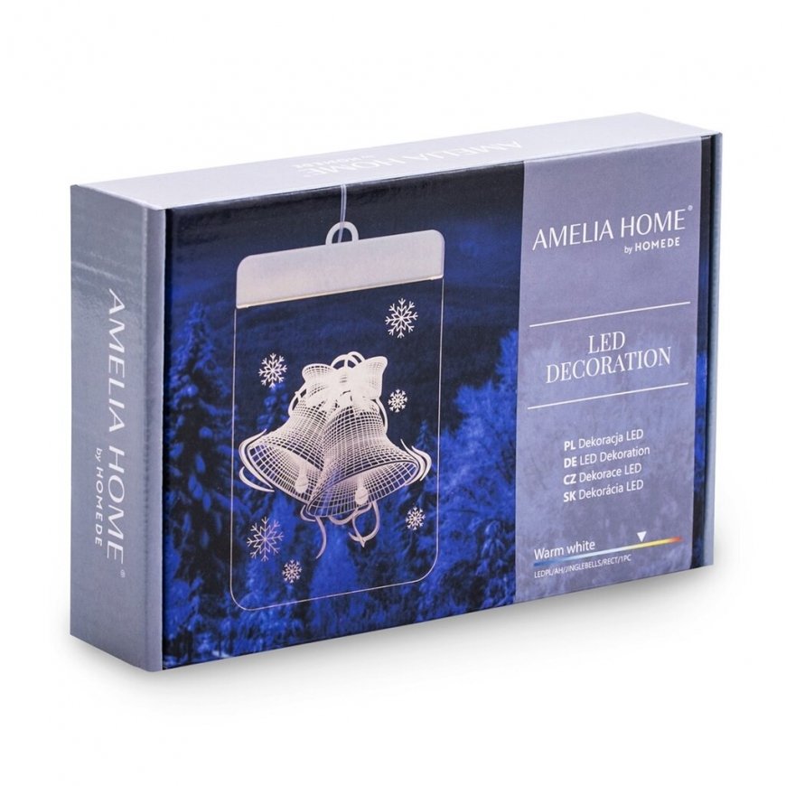 AmeliaHome LEDPL/AH/JINGLEBELLS/RECT/1PC – 2