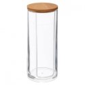 5five Simply Smart Bamboo SELENA cosmetics flakes container, bamboo lid 5five Simply Smart Bamboo SELENA cosmetics flakes container, bamboo lid